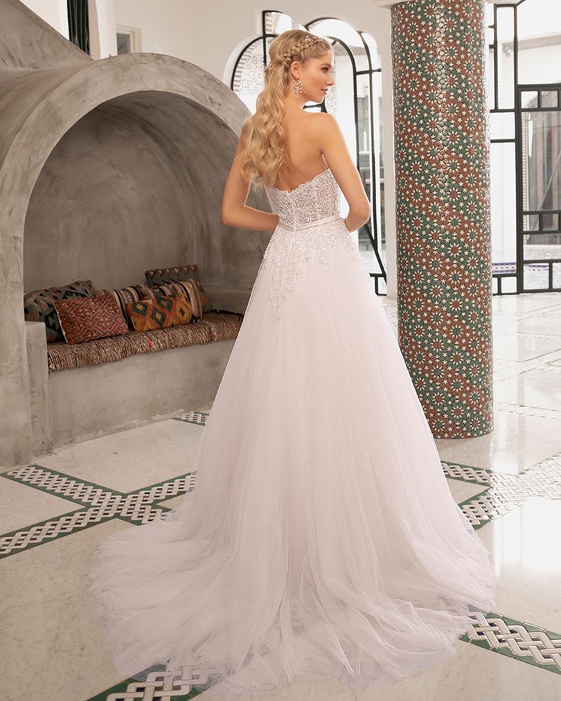 Casablanca Beloved BL286 Delilah Size 12 Lace A Line Wedding Dress Bridal  Gown